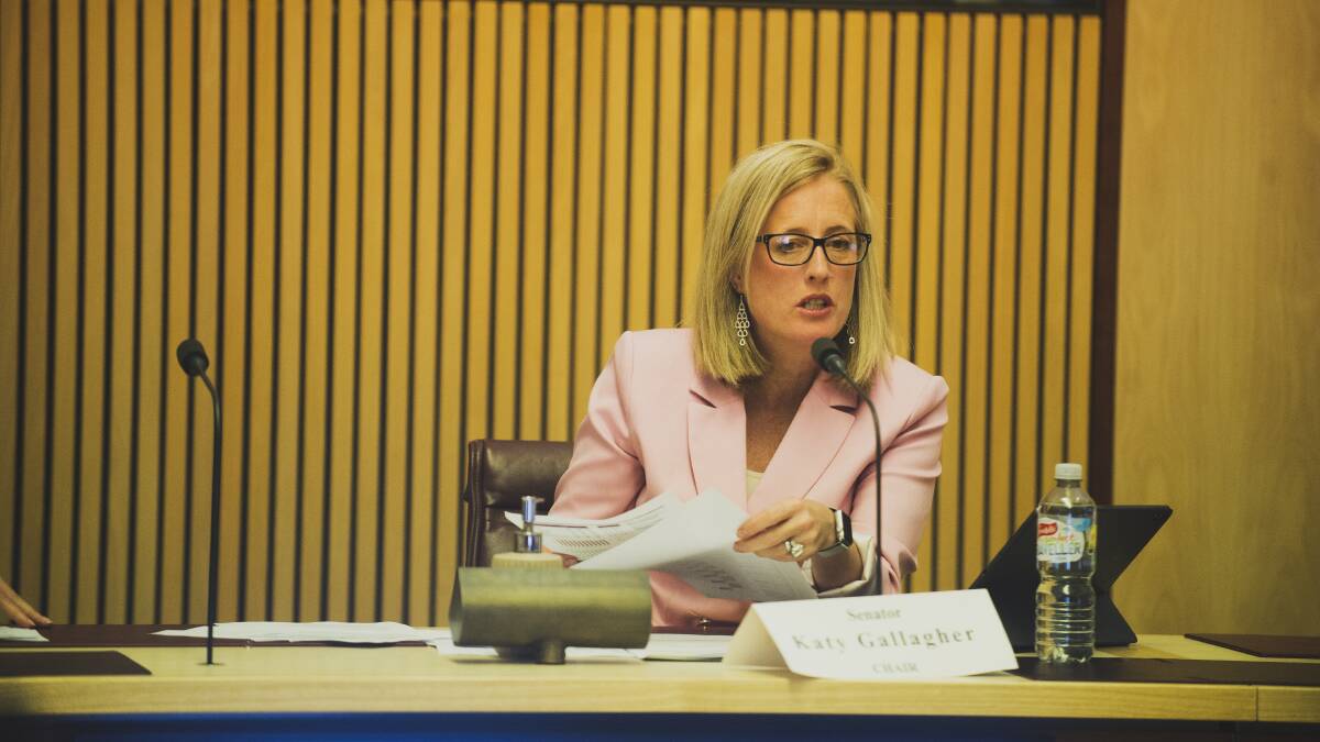 Senator Katy Gallagher. Picture: Dion Georgopoulos