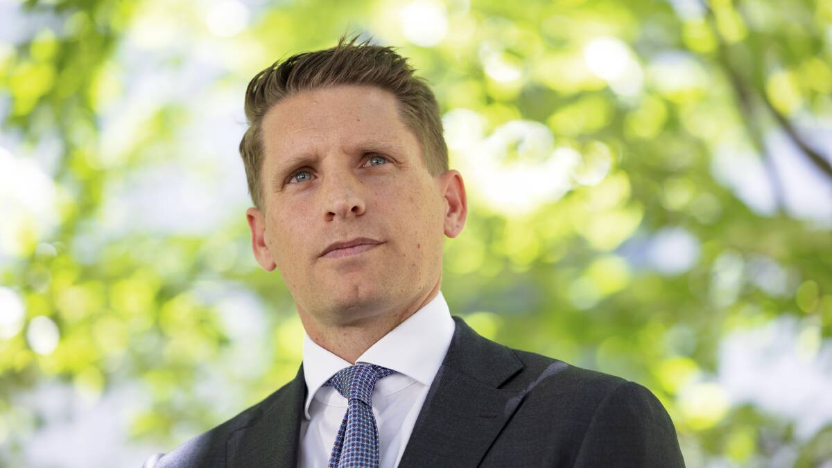 Opposition defence spokesperson Andrew Hastie at Parliament House. Picture by Keegan Carroll