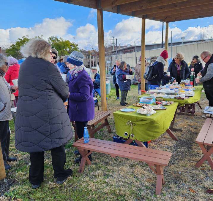 Many turned up to celebrate the milestone and toured around the garden and enjoyed morning tea. Picture by Heather Pearsall