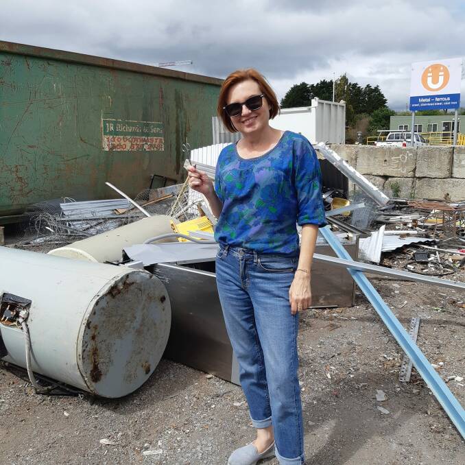 Gillian is passionate about recycling items and giving them a second home, and has taken items to be recycled. Picture supplied