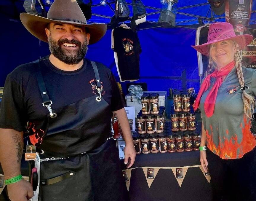 Rob Gallinaand Jacqui Broadwood are the brains behind the barbecue rubs and sauces at Game on Enteprises, with three rubs being named as finalists in the Australian Barbecue Awards. Picture supplied 