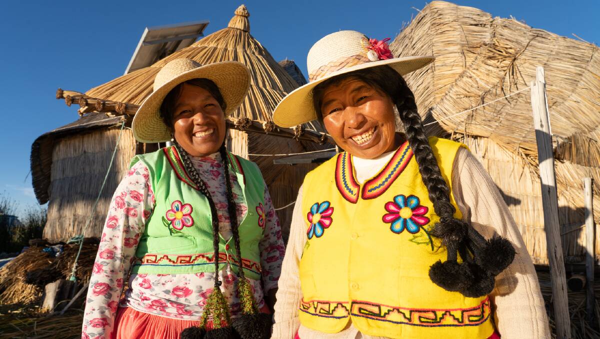 Lake Titicaca locals. Picture: Getty Images