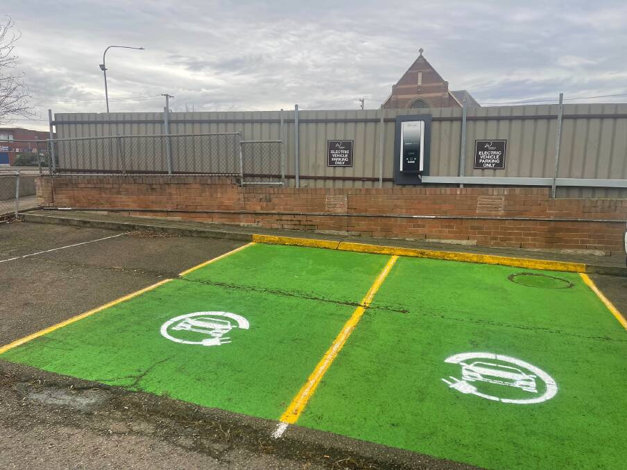 The new EV charging stations at Goulburn Workers Club are ready to go. Picture by Goulburn Workers Club