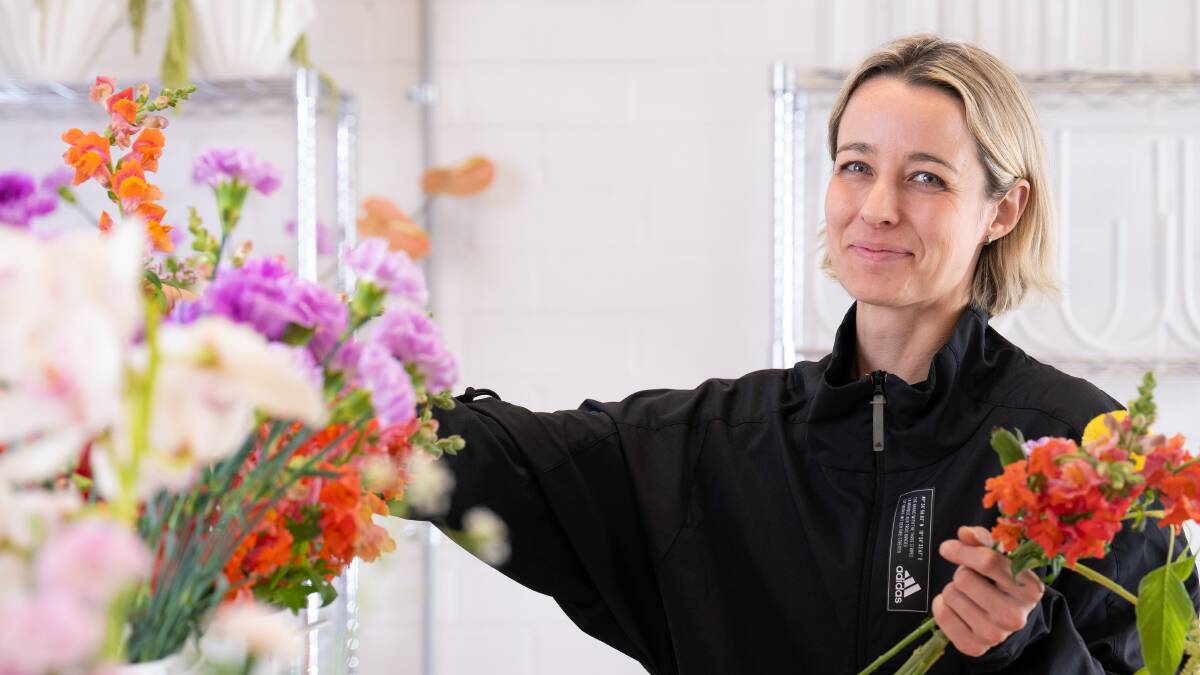 Braddon Flowers owner Lauren King. Picture by Sitthixay Ditthavong
