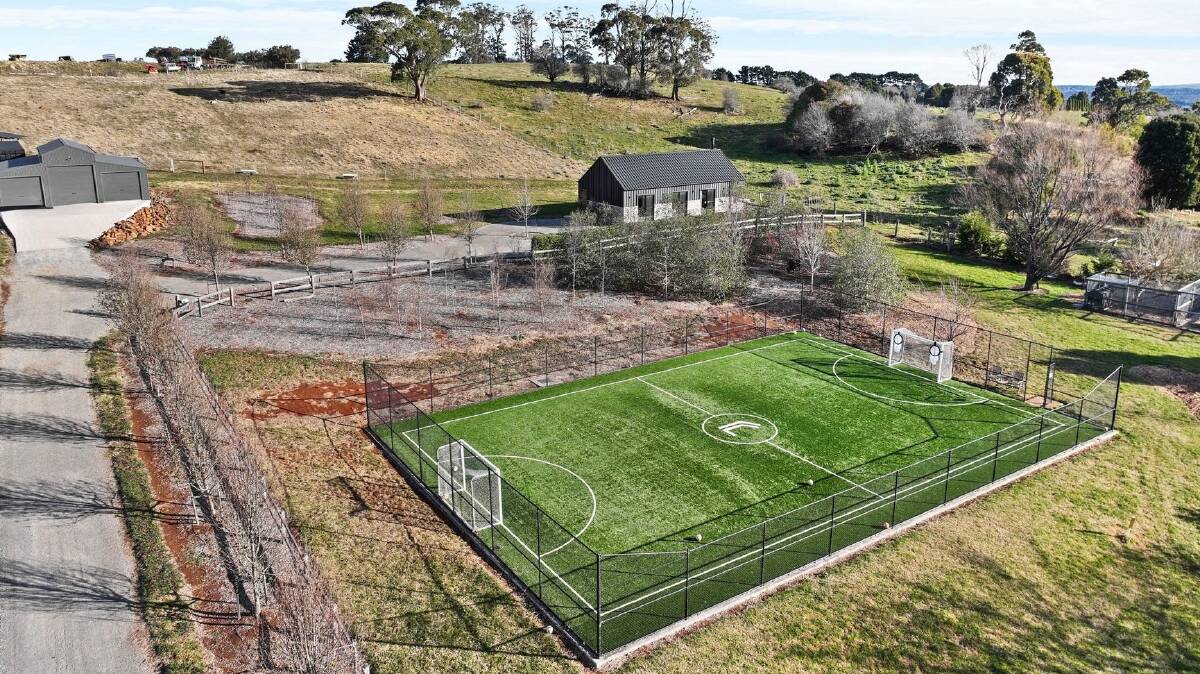 The owner of this Southern Highlands property built a soccer pitch for his three children. Picture supplied