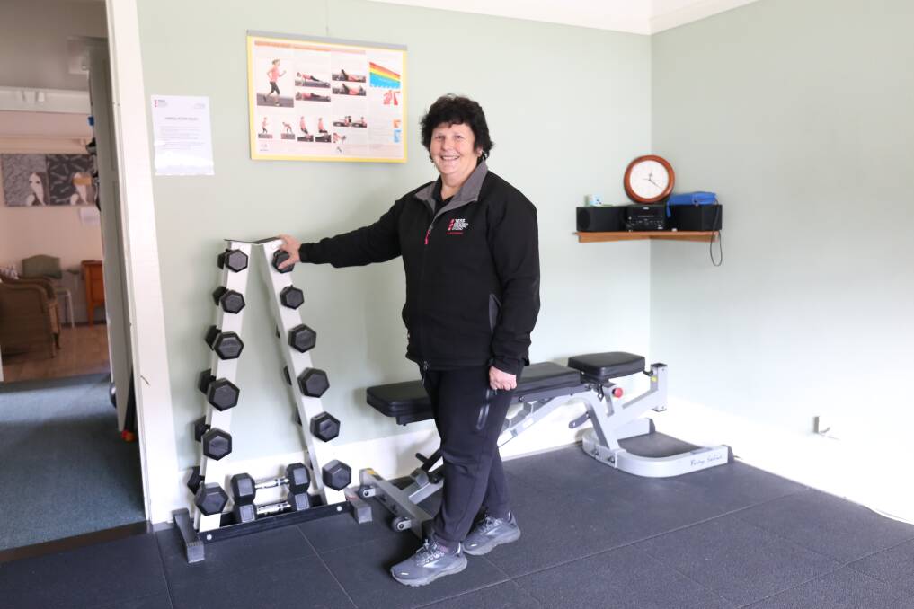 Tess Wharton particularly enjoys weight training. Photo: Sophie Bennett.