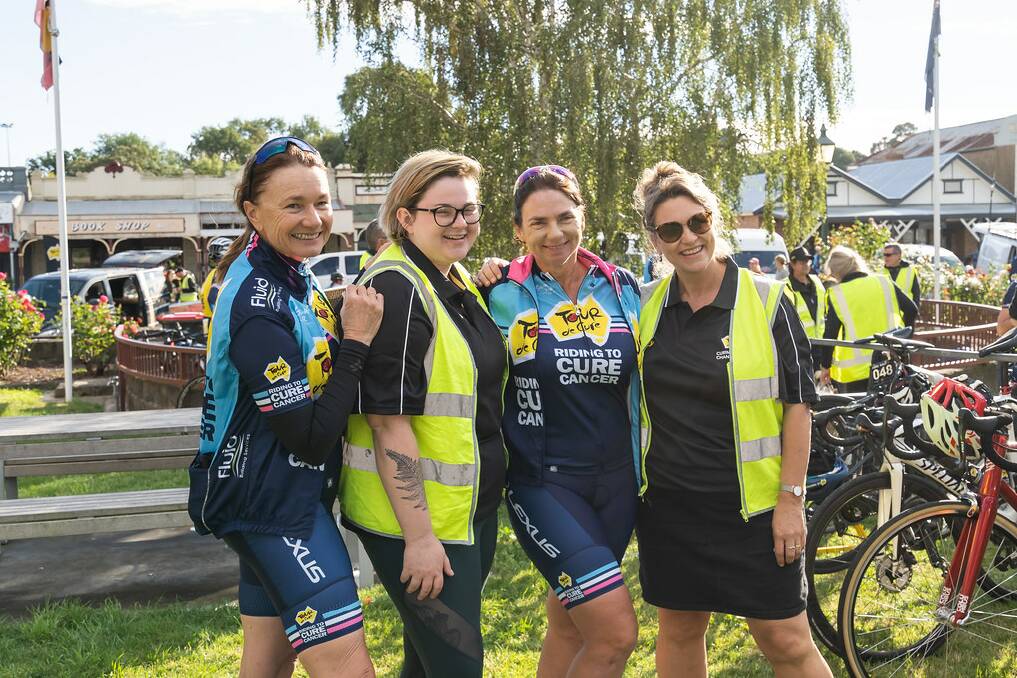 Cyclists and event organisers on day two of Tour de Cure. Picture: Tour de Cure