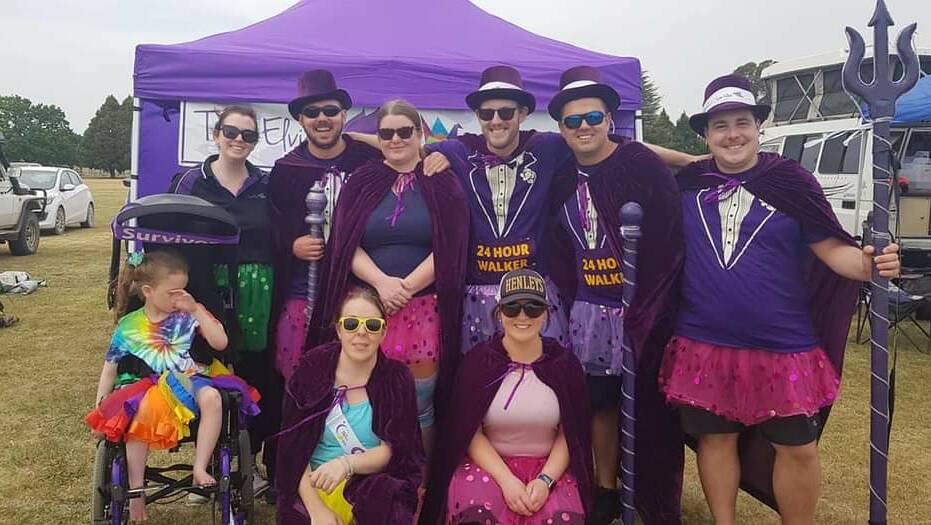 Alexandra Dunwoodie, Josh Tull, Nikita Hosking, Tom Dunwoodie, Rob Scott Jnr, John Barrett, Kristy Whitney and Mandy Harris at a previous Relay For Life event. Picture supplied