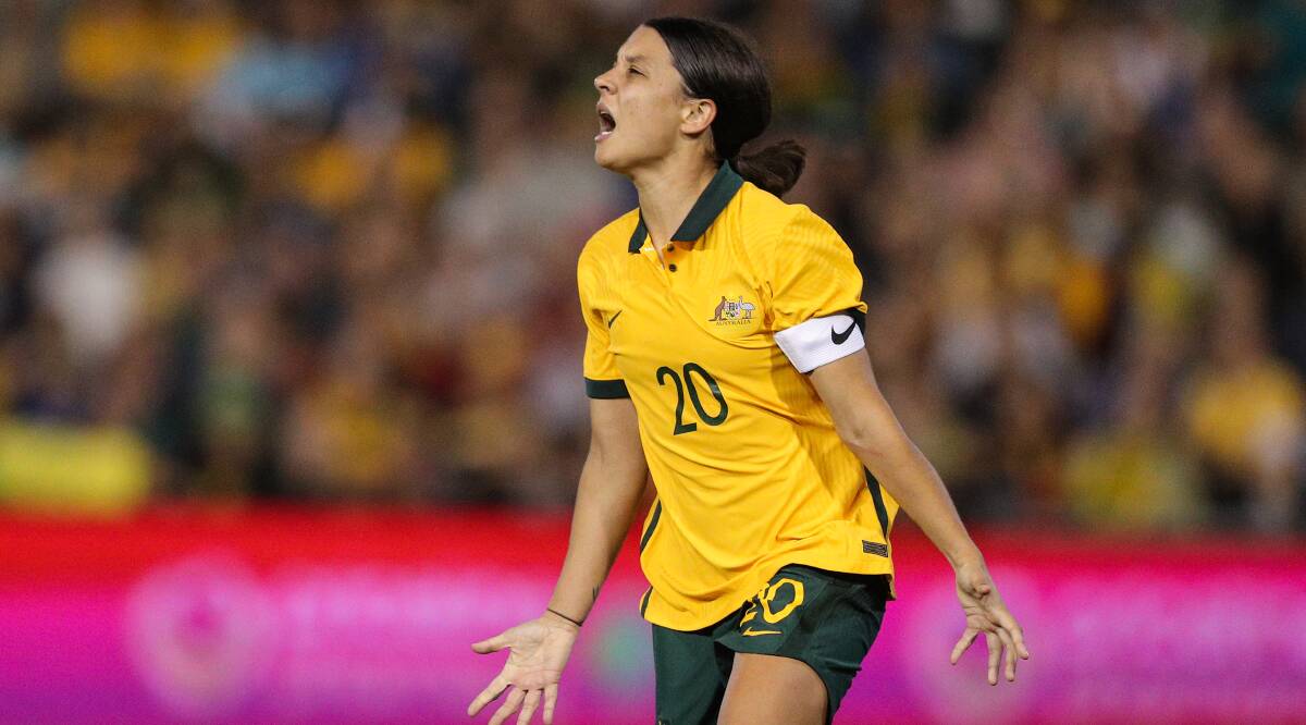 Sam Kerr will be a key part of the Matildas' success. Picture by Max Mason-Hubers