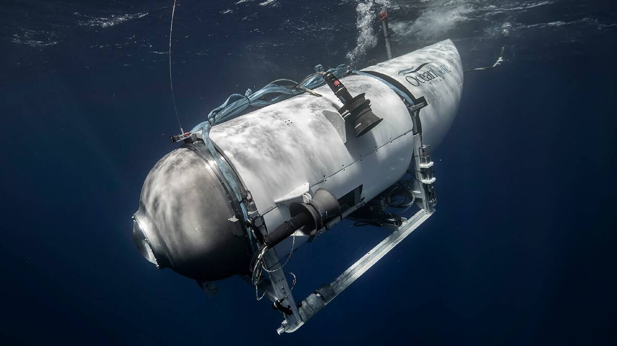 Titan is a Cyclops-class manned submersible designed to take five people to depths of 4,000 meters. Picture: OceanGate
