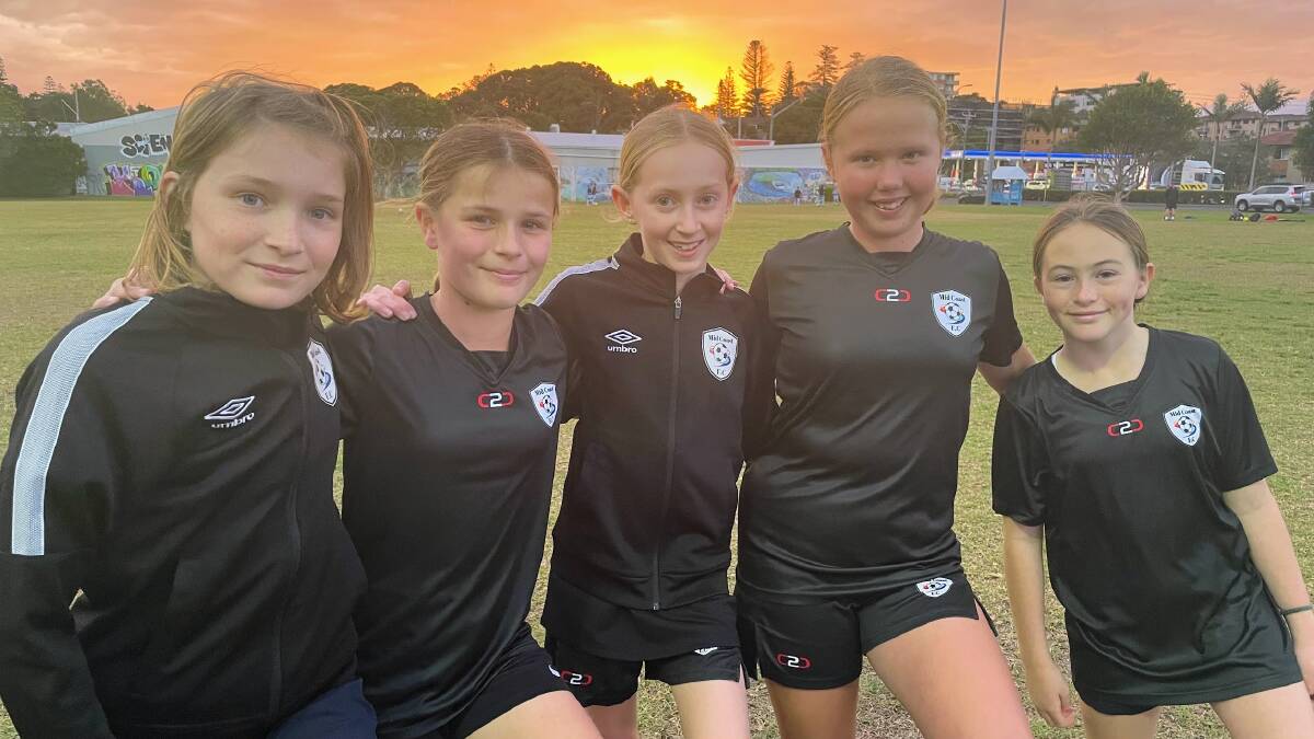 Players (LtoR) Darcey McWilliams, Charlotte Johns, Hannah Ryan, Grace Finney and Charley O'Malley. Picture by Emily Walker