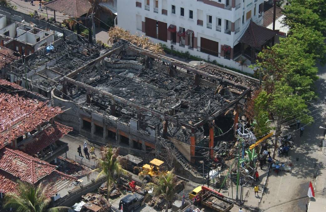 The aftermath after IEDs were detonated in Paddy's Bar and outside the Sari Club in Kuta, Bali on October 12, 2002. Pictures by Australian Federal Police.