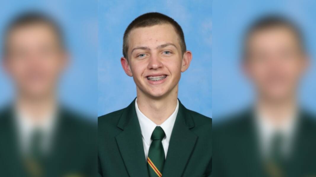 Lewis Shepherdson awarded dux of Farrer Memorial Agricultural School. Picture supplied