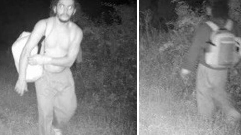 Footage of Danelo Cavalcante from the night of September 4 in Longwood Gardens during the police manhunt. Picture supplied