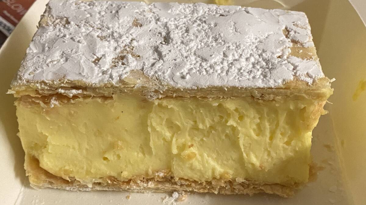 My personal favourite of the region's vanilla slice offerings, coming from the Kangaroo Valley Bakehouse. Picture by Glenn Ellard.