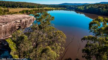 Will Dower's award-winning photograph overlooking the Shoalhaven River, taken from Hanging Rock on Ben's Walk. Picture by Will Dower.