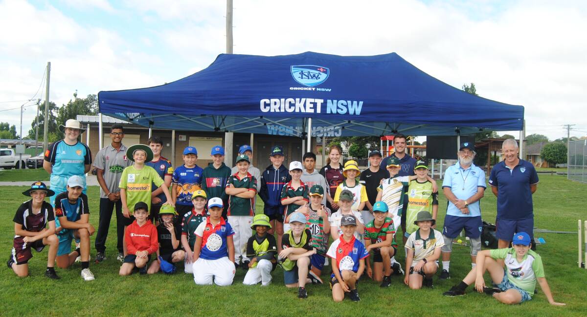 Volunteers from Cricket NSW joined young cricket enthusiasts to teach them some skills when it comes to playing and coaching the game. Images by Jacqui Lyons. 