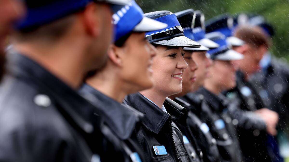 New recruits are honoured as part of the NSW Police Force.