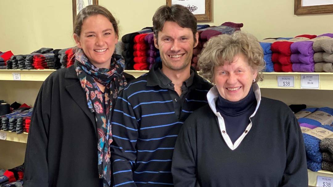 Lucy, Andrew and Gisela Lindner at their Crookwell store. Photo supplied.
