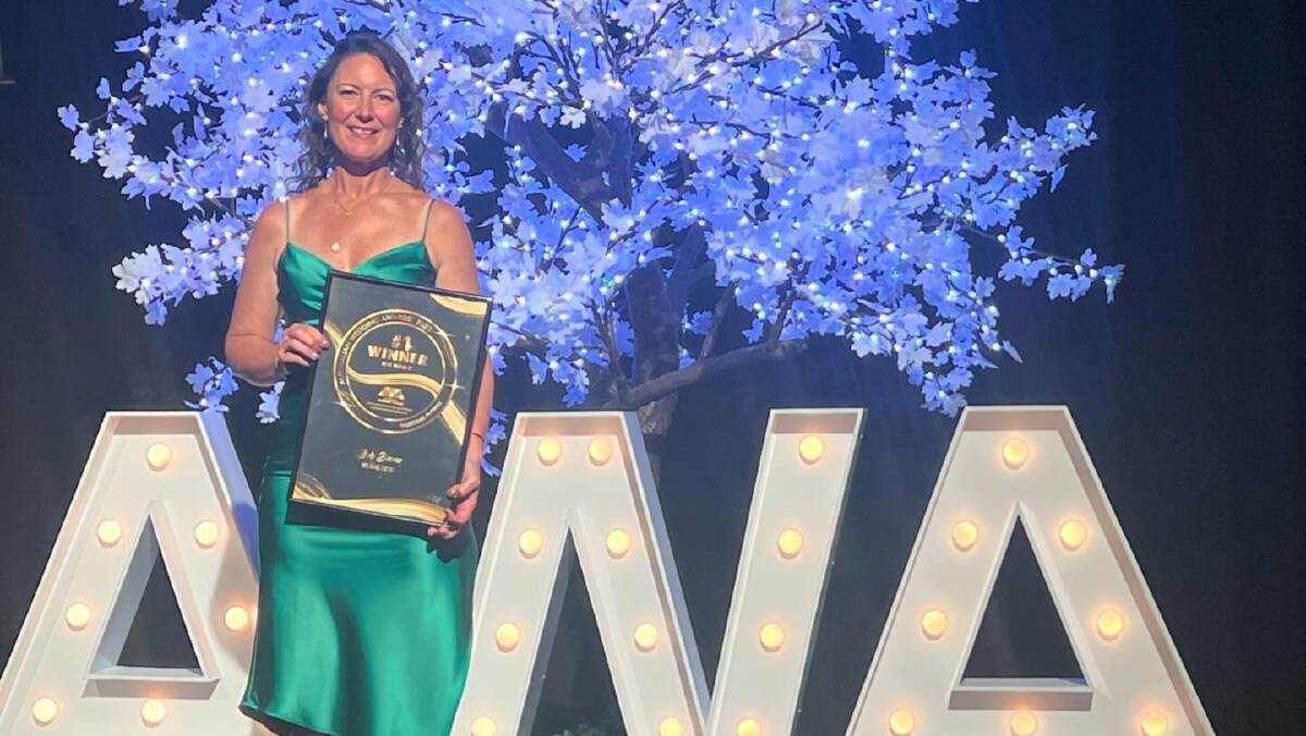 Beks Bloomz was honoured at the Australian Wedding Awards at the Gold Coast. Image supplied. 