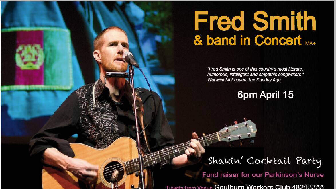 Folk singer Fred Smith to help raise funds for Parkinson's disease. Image supplied.