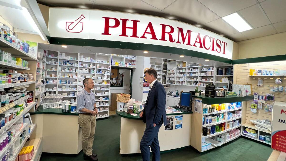 Federal Member for Hume Angus Taylor throws his support behind local pharmacies. Image supplied.