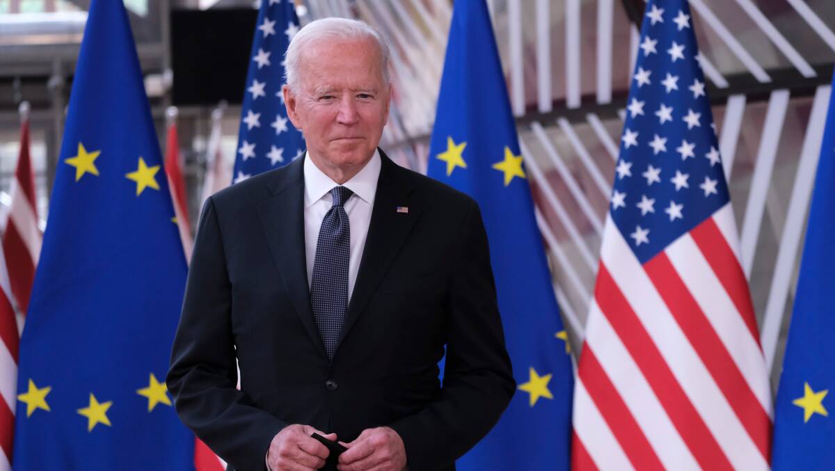 US President Joe Biden in Belgium in 2021. Picture Shutterstock