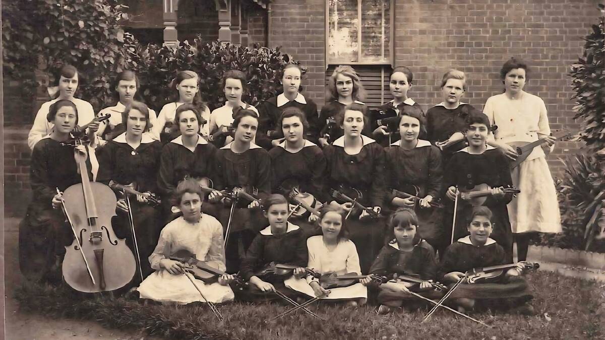 An early orchestra run by the Presentation Sisters at Mount Erin in Wagga. Picture supplied