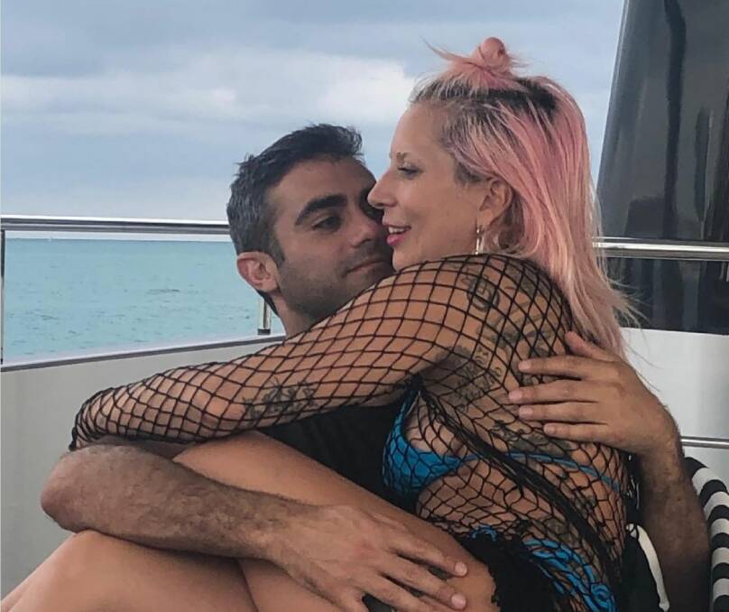 The singer with her fiance in 2020. Picture by Instagram / Lady Gaga