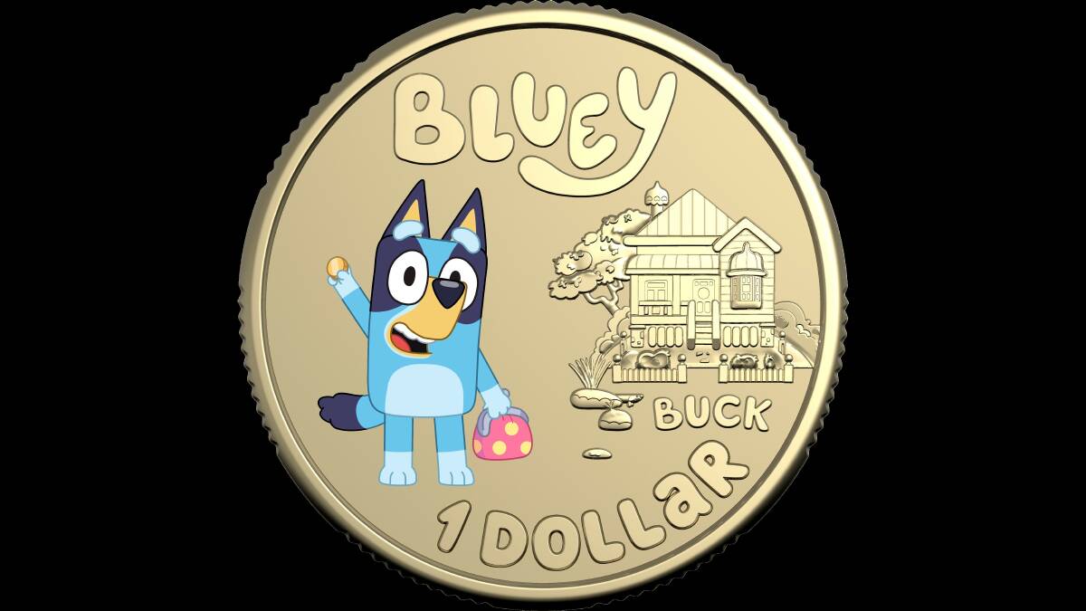 Bluey now has her very own coin. Picture supplied 