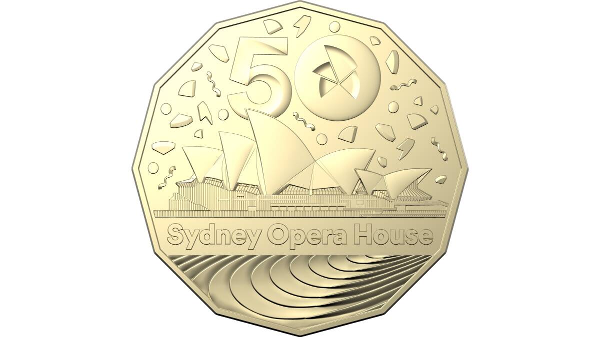 The new coins celebrate 50 years since the Opera House opened in 1973. Picture supplied 