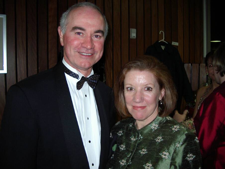 Gary Nairn pictured with his late wife Kerrie Nairn at a charity event circa 2004. File picture