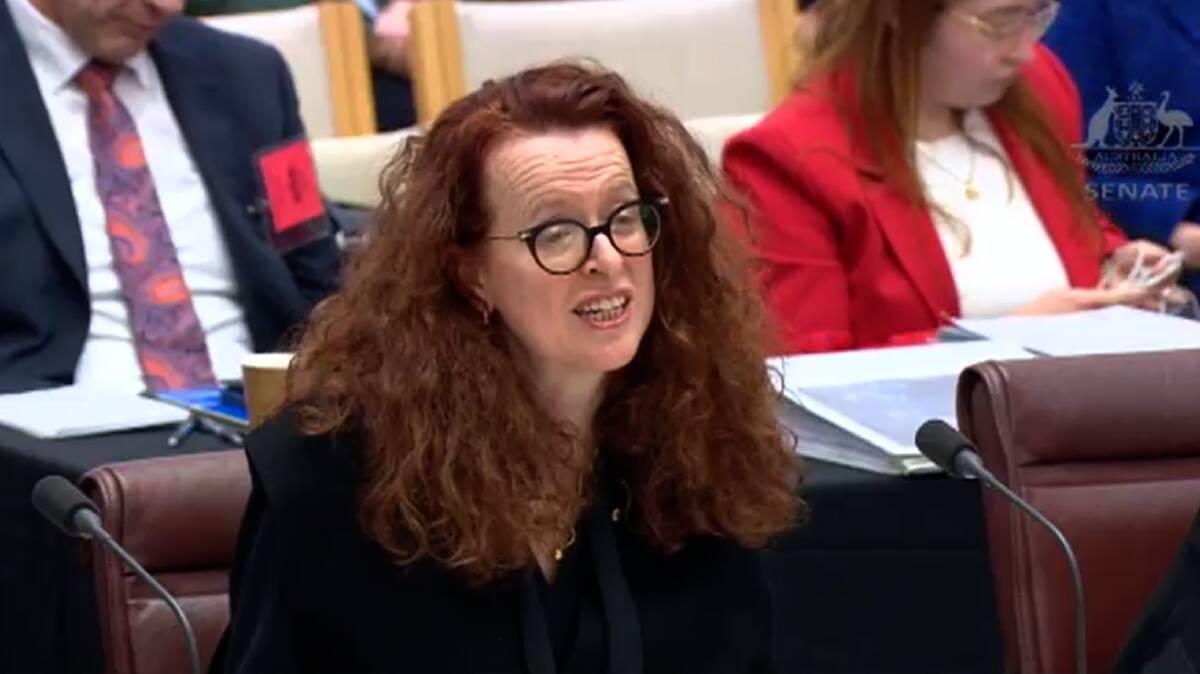 Australian National University vice-chancellor Professor Genevieve Bell appearing at Senate estimates.