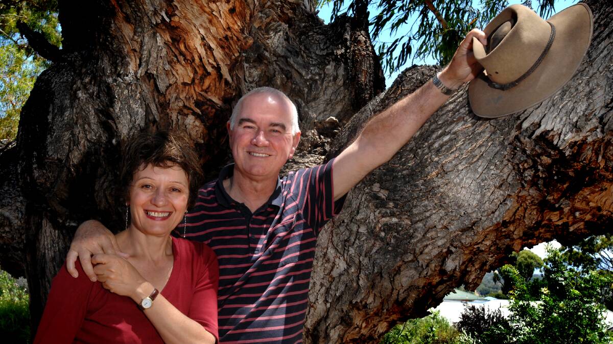 Former Federal member for Eden Monaro, Gary Nairn with his second wife, Rose Stellino, at their home in Jerrabomberra in 2008. File picture