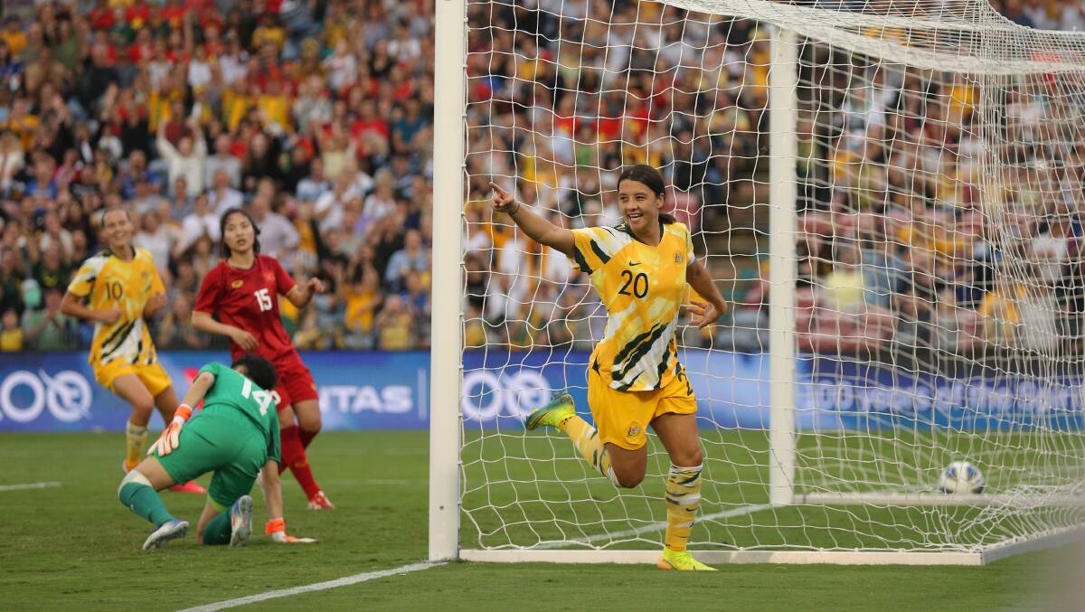 Sam Kerr will be the star to watch at the World Cup. Picture by Max Mason-Hubers