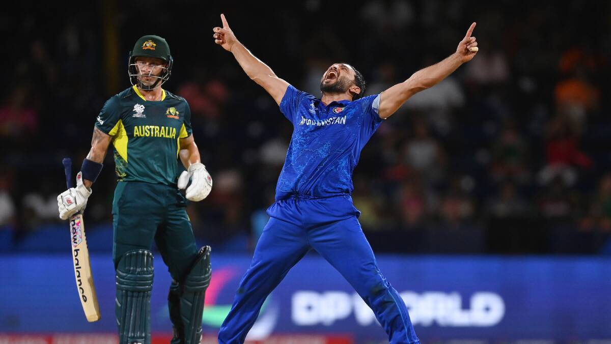 Afghanistan have knocked Australia out of the World Cup. Picture by Getty Images