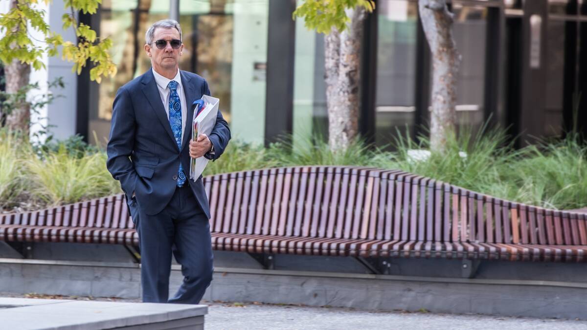 ACT Director of Public Prosecutions Shane Drumgold SC outside the inquiry in May. Picture by Karleen Minney
