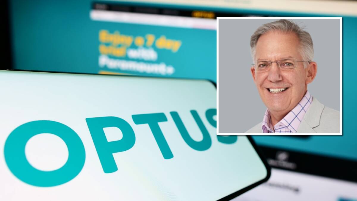 Acting CEO Michael Venter, inset, revealed many more triple zero calls failed during Optus's outage in November, 2023. Pictures Shutterstock, supplied