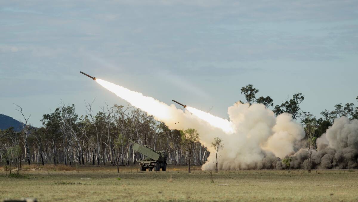 The army will acquire 22 HIMARS launcher trucks for surface-to-surface missiles. Picture Department of Defence