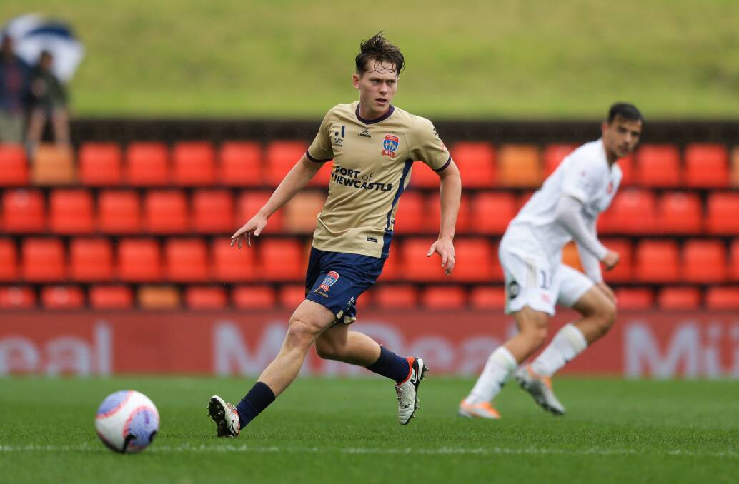 Newcastle Jets midfielder Lachy Bayliss will play for New Zealand at the Paris Olympics. Picture by Jonathan Carroll
