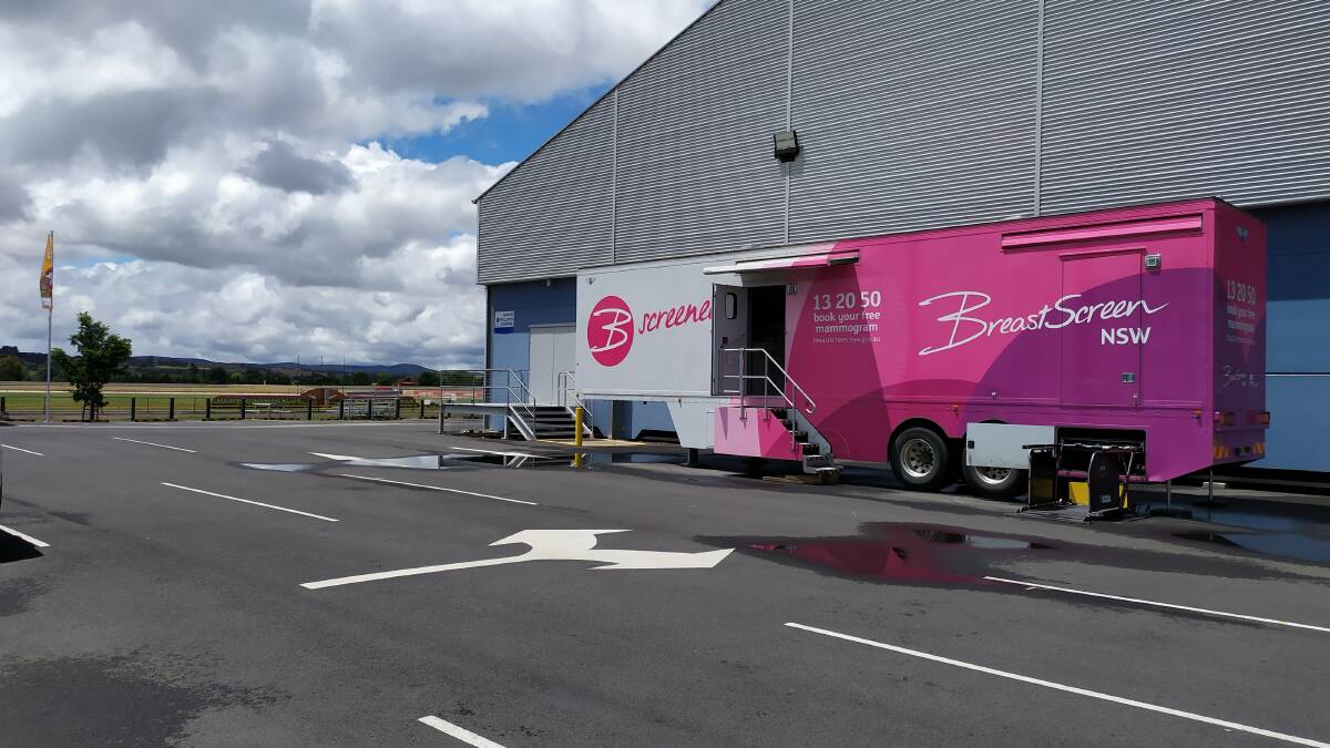 The BreastScreen NSW mobile clinic is in Goulburn until December 1, 2022, providing free mammograms to eligible women. Picture supplied.
