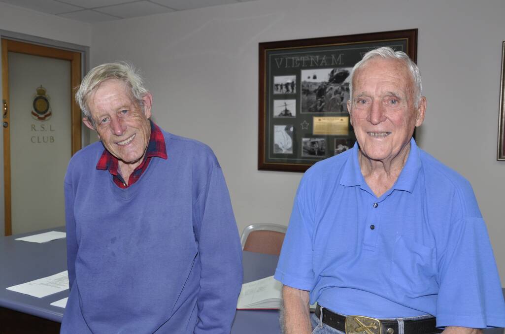 Rod Maclean and Gordon Wade have returned as Goulburn RSL Sub Branch secretary and president respectively, following several executive resignations. Picture by Louise Thrower.