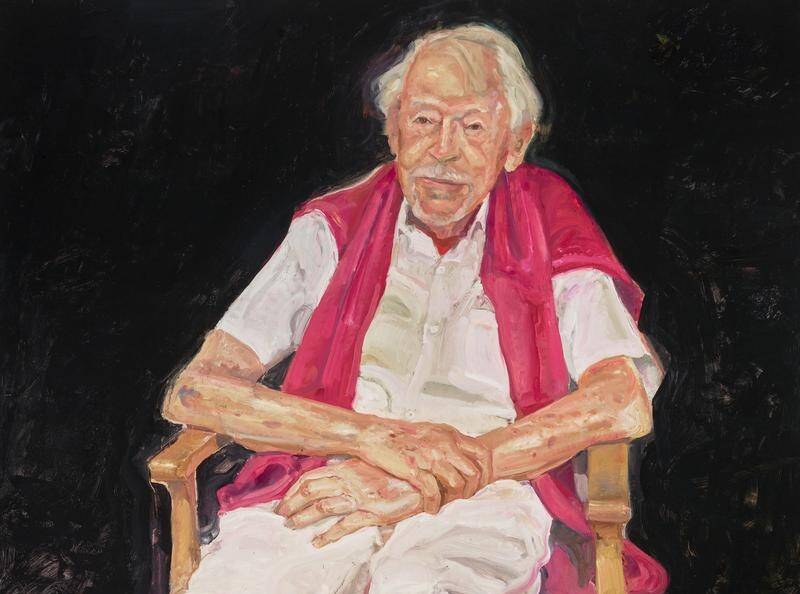 Artist Peter Wegner won the 2021 Archibald Prize with his painting of Guy Warren. Picture by Art Gallery of NSW.