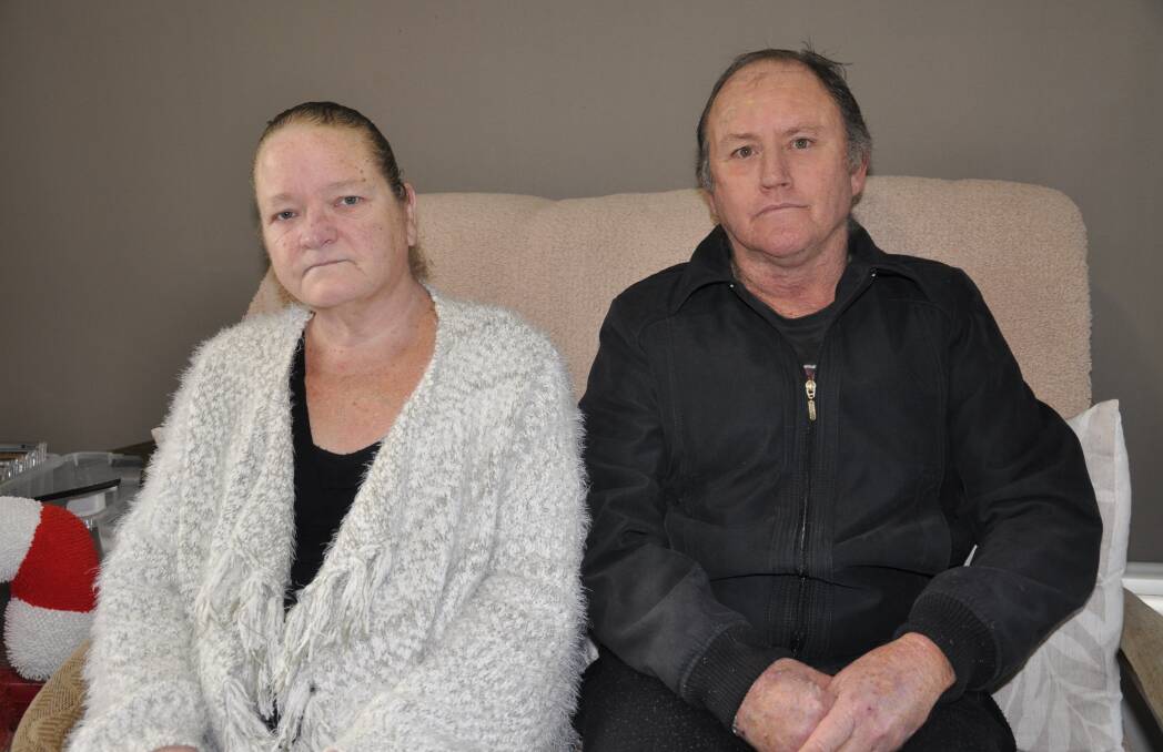 Heather Fraser (left) pictured with partner Collin Gardiner, says she's still traumatised by the events of June 15 when she had to wait one hour for an ambulance. Picture by Louise Thrower.