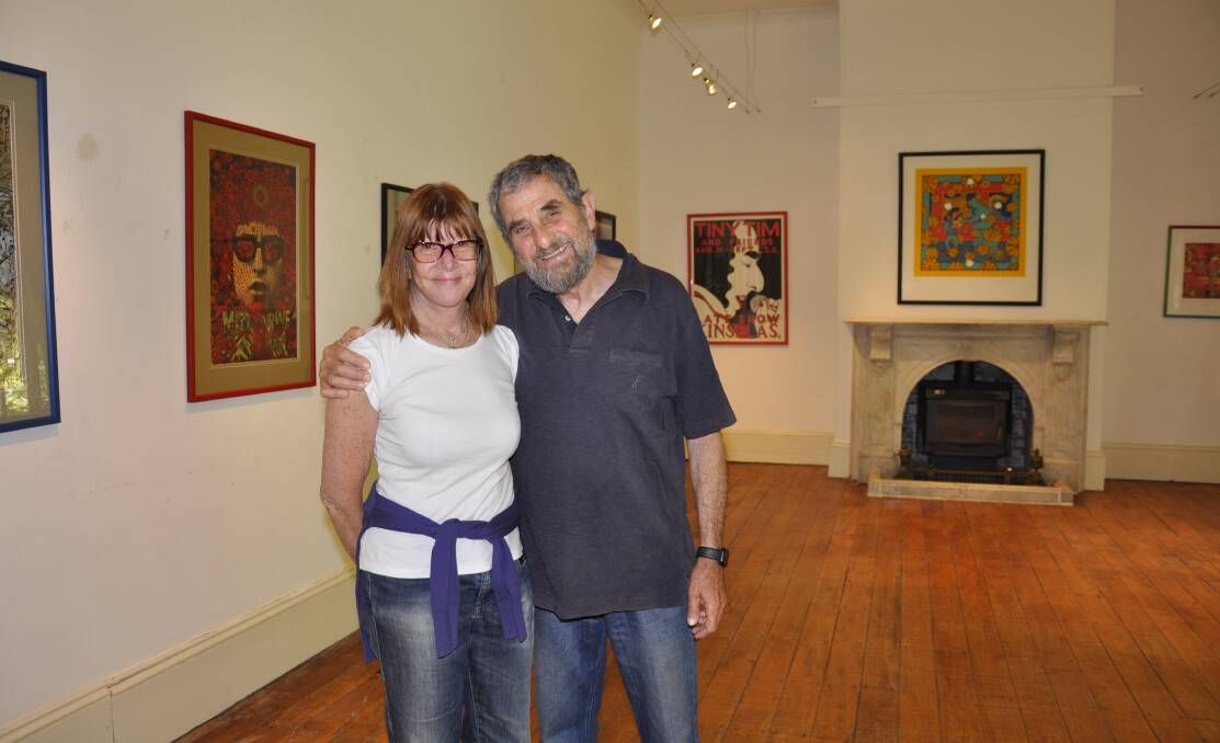 Linda and Roland Gumbert in one of the seven exhibition spaces at South Hill art gallery. Picture by Louise Thrower. 
