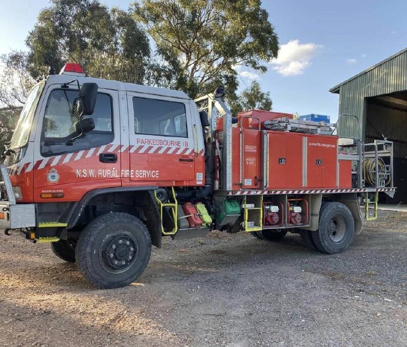 Parkesbourne RFS was among brigades that attended the fire near Collector. Picture by RFS.