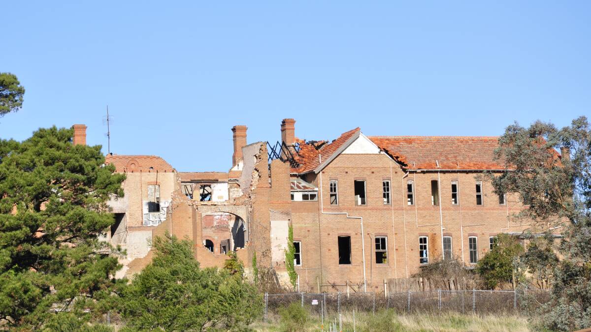 Saint John's orphanage is still standing, 10 days after a council deadline for demolition. Picture by Louise Thrower.