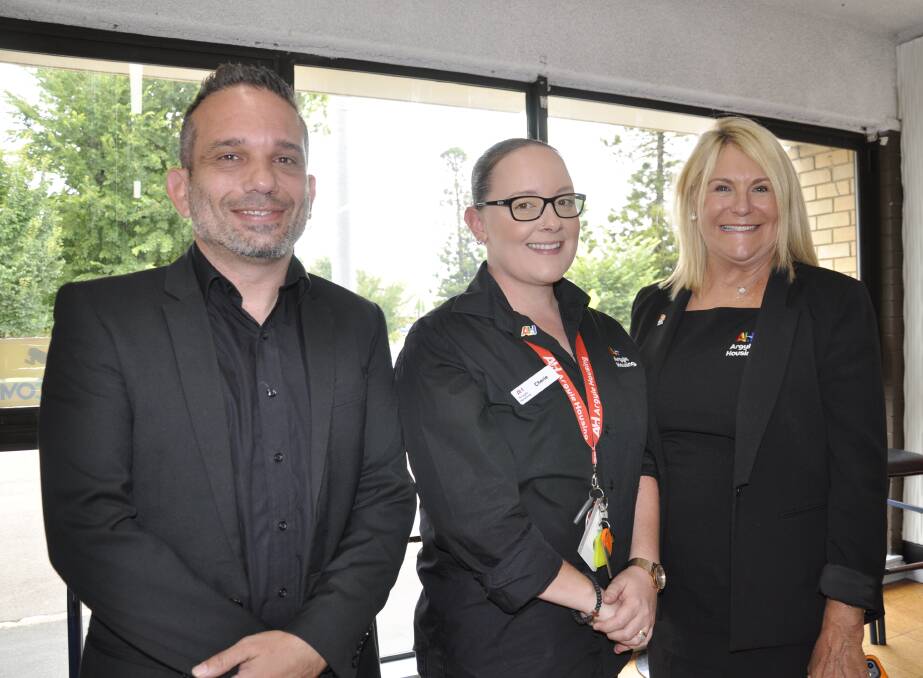 Argyle Housing operations general manager, Milan Ostojic, and team members, Cherrie Tizzoni and Amanda Norman attended the opening. Picture by Louise Thrower.