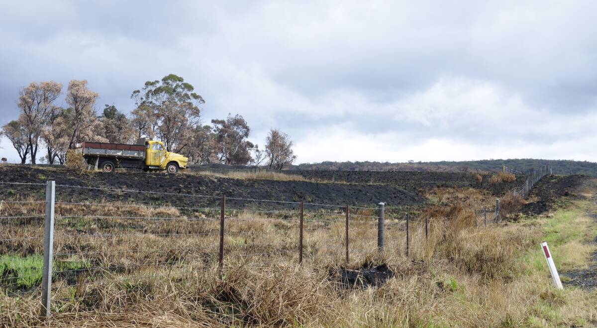 The recent Curraweela fire near Taralga burnt through 4437 hectares. Picture by Louise Thrower.