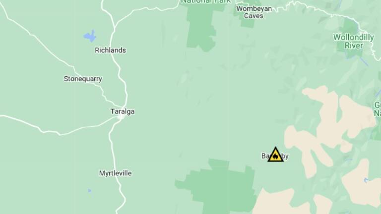 The fire broke out on a Hanworth Road property at Bannaby, southeast of Taralga.